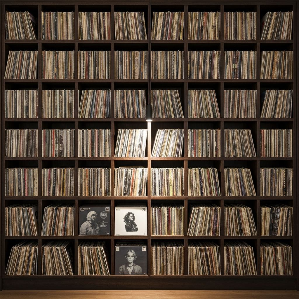 Vinyl records collection